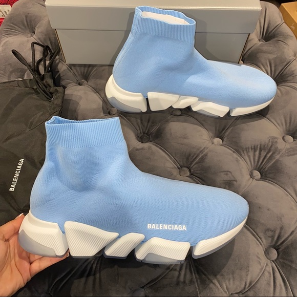 Balenciaga Other - New Men’s Size 45 Balenciaga Speed 2.0 Sneakers Blue White